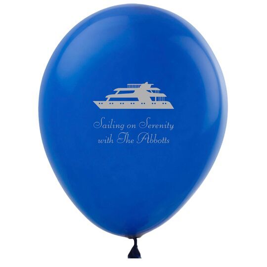 Two Story Yacht Latex Balloons